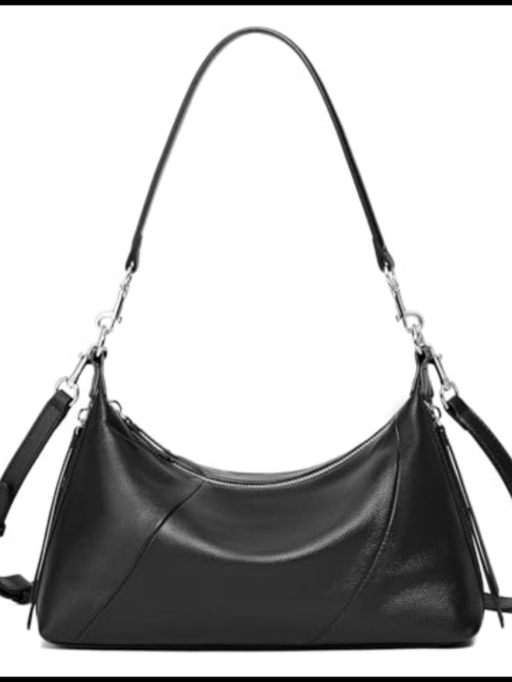 Genuine Leather Hobo Bag Crossbody Shoulder Bag Dual Straps Women Everyday